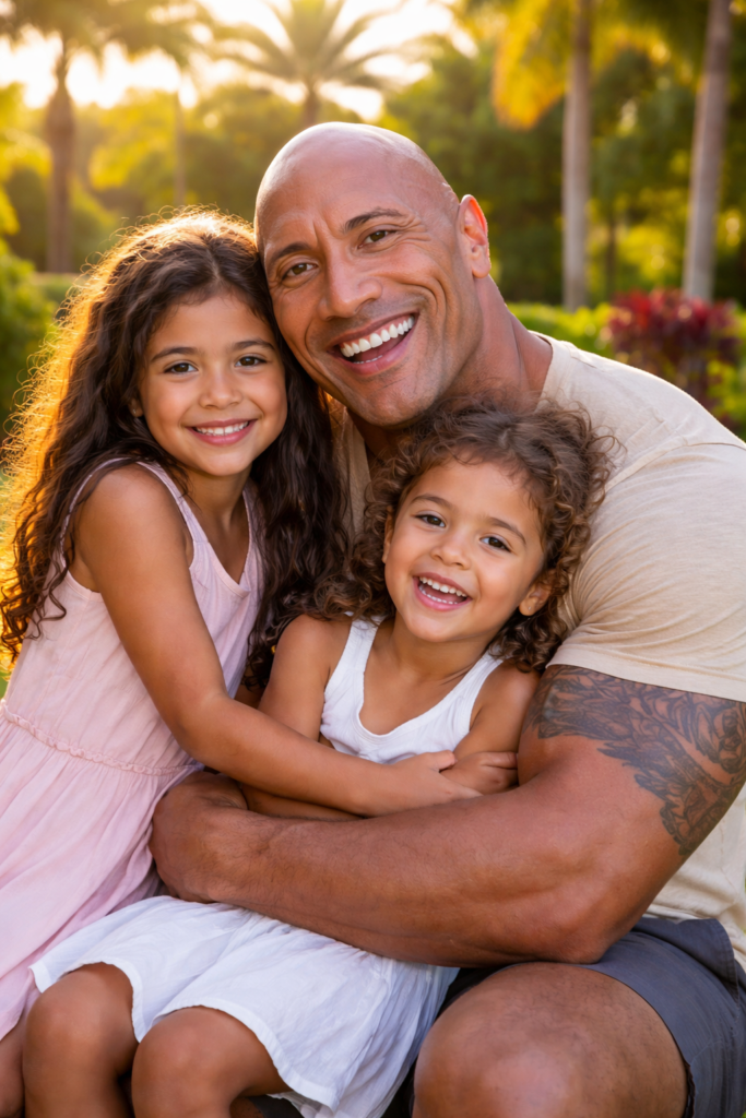 dwayne johnson kids